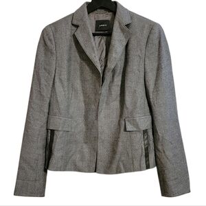 Akris Gray Wool Blend Blazer Jacket